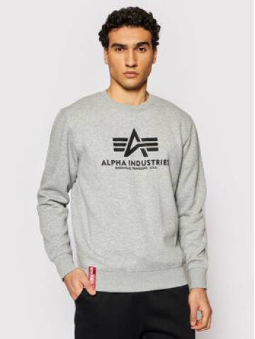 Alpha Industries Світшот Basic Sweater 178302 Сірий Regular Fit Alpha Industries Світшот Basic Sweater 178302 Сірий Regular Fit