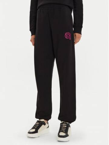 KARL LAGERFELD Спортивні штани 246W1012 Чорний Regular Fit KARL LAGERFELD Спортивні штани 246W1012 Чорний Regular Fit