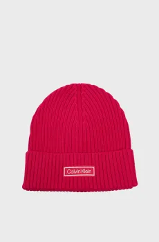 Мужская малиновая шапка CHUNKY Малиновый ONESIZE Calvin Klein LV04D8053G