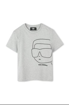 Детская хлопковая футболка Karl Lagerfeld
