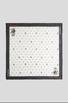 Платок с примесью кашемира Karl Lagerfeld KL X DISNEY