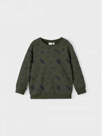 NAME IT Світшот 13218869 Зелений Loose Fit NAME IT Світшот 13218869 Зелений Loose Fit