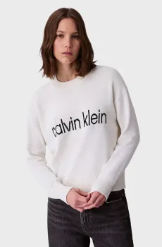 Женский белый джемпер Graphic Белый XXS Calvin Klein Jeans LV047C311G