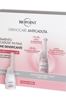 Ампулы против выпадения волос для женщин Biopoint Dermocare Anticaduta, 206 мл