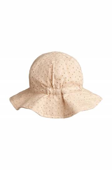 Детская хлопковая шляпа Liewood цвет бежевый хлопковый