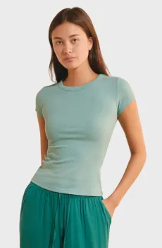 Женская мятная футболка JOANI Ментоловый XS Etam 6557841