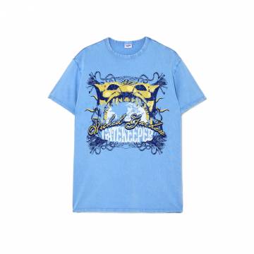 Cropp - Футболка з принтом - індиго Cropp - Футболка з принтом - індиго