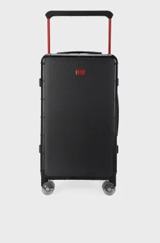 Черный чемодан CARBON FIBER TROLLEY Черный M Diesel DSL001.2