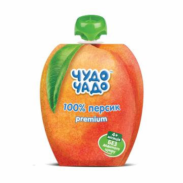 Детское фруктовое пюре Чудо-Чадо Персик, от 4 месяцев, 90 г Детское фруктовое пюре Чудо-Чадо Персик, от 4 месяцев, 90 г