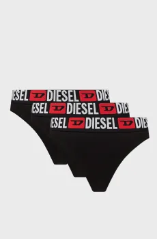 Женские черные трусики (3 шт) UFST-STARS-THREEPACK PERIZOMA Черный XS Diesel 00SE0K 0NJAP