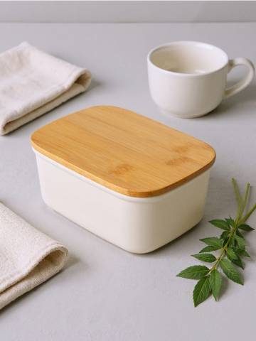 Контейнер для їжі з кришкою - білий