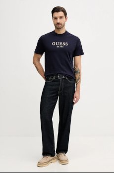Хлопковая футболка Guess