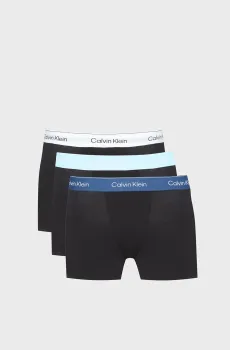 Мужские черные боксеры (3 шт) RELAXED FIT TRUNK 3PK Черный S Calvin Klein LV00NB4286