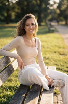 Базове боді з довгими рукавами - нюдовий