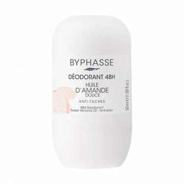 Шариковый дезодорант Byphasse 48H Deodorant Масло сладкого миндаля, женский, 50 мл Шариковый дезодорант Byphasse 48H Deodorant Масло сладкого миндаля, женский, 50 мл