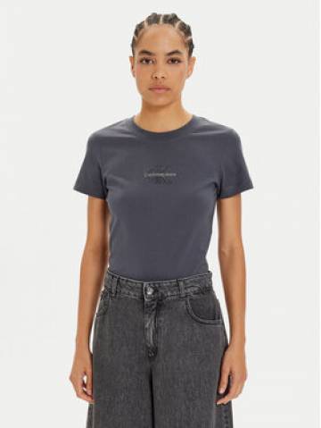 Calvin Klein Jeans Футболка Monologo J20J223563 Сірий Slim Fit Calvin Klein Jeans Футболка Monologo J20J223563 Сірий Slim Fit