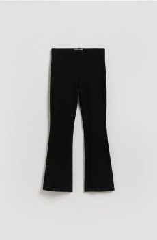 Reserved - Штани кльош - чорний - 176HN-99X