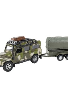 Детский игровой набор TechnoDrive Land Rover Defender Милитари с прицепом, от 3 лет, 2 шт (520027.270)