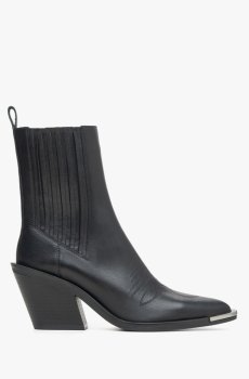 Козаки шкіряні чорні Estro ER00115723