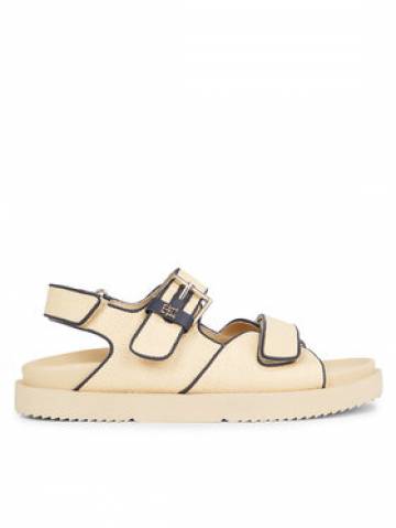 Tommy Hilfiger Босоніжки Rafia Sporty Sandal FW0FW07896 Бежевий