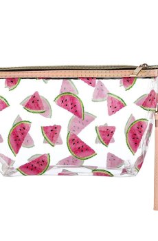 Косметичка Cosmo Shop Арбузики, с ручкой, 12*22.5*6.5 см, прозрачная, 1 шт (CS1130W)