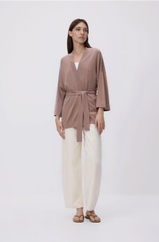 Reserved - Джемпер-кімоно - кавовий - 303HI-84X