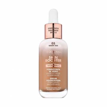 Тональная сыворотка для лица Deborah Skin Booster Serum Foundation Vitamin C SPF 15, 05 Warm Tan, 30 мл Тональная сыворотка для лица Deborah Skin Booster Serum Foundation Vitamin C SPF 15, 05 Warm Tan, 30 мл