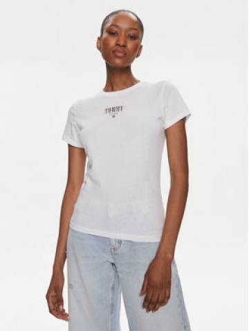 Tommy Jeans Футболка Essential DW0DW17839 Білий Slim Fit Tommy Jeans Футболка Essential DW0DW17839 Білий Slim Fit
