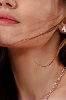 Серьги покрытые серебром Lilou Papillon