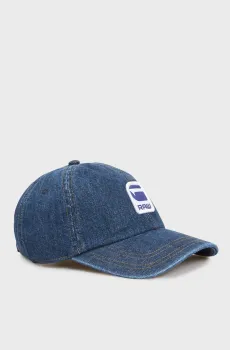 Мужская темно-синяя джинсовая кепка Avernus Burger Baseball Cap Синий ONESIZE G-Star RAW D26254,D317
