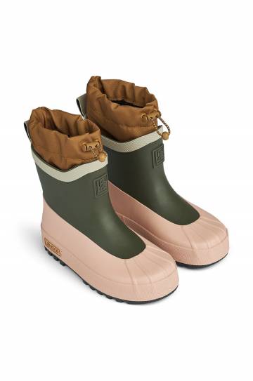 Детские резиновые сапоги Liewood Isaac Technical Rainboot цвет зелёный LW19230