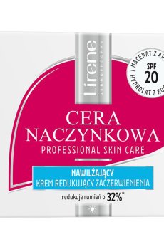 Увлажняющий крем Lirene Moisturizing Anti-Redness Cream для куперозной кожи лица, SPF 20, 50 мл