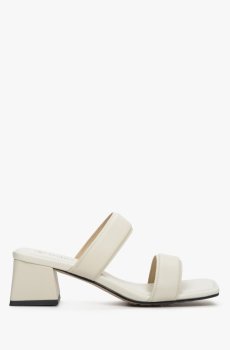 Мюлі шкіряні молочні Estro ER00111633