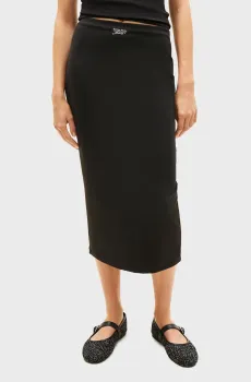 Женская черная юбка BODYCON Черный L Tommy Jeans DW0DW22588