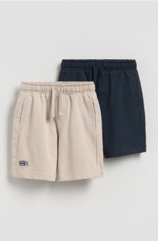 Reserved - Бавовняні шорти, 2 пари - темно-синій - 712HN-59X