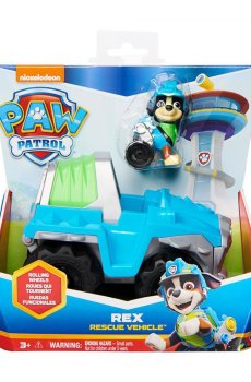 Игровой набор Paw Patrol Щенячий патруль: базовый спасательный автомобиль с водителем Рекс, от 3 лет (SM16775/2886)