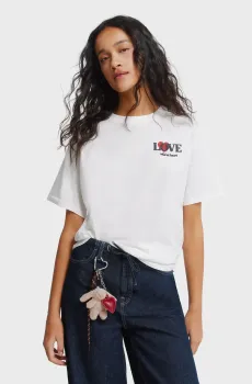 Женская белая футболка Белый L SPRINGFIELD 1383287