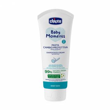 Защитный крем под подгузник Chicco Baby Moments с цинком, от рождения, 100 мл Защитный крем под подгузник Chicco Baby Moments с цинком, от рождения, 100 мл