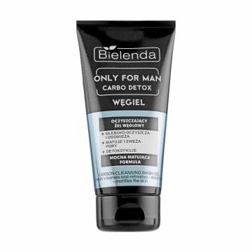 Мужской очищающий гель для лица Bielenda Carbo Detox Only For Men с активированным углем, 150 мл Мужской очищающий гель для лица Bielenda Carbo Detox Only For Men с активированным углем, 150 мл