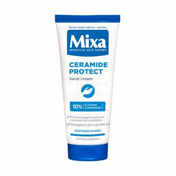Защитный крем для рук Mixa Ceramide Protect Hand Cream для сухой кожи, с церамидами, 100 мл