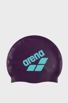Фиолетовая шапочка для плавания BIG LOGO Фиолетовый ONESIZE Arena 009276-211