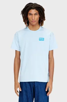 Мужская голубая футболка T-NORM-V13 Голубой XL Diesel A20975 0QIAM
