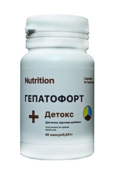Аминокислотно-витаминный комплекс EntherMeal Гепатофорт + Детокс, 60 капсул