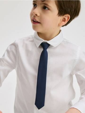 Reserved - Елегантна сорочка з краваткою - білий - 965CI-00X