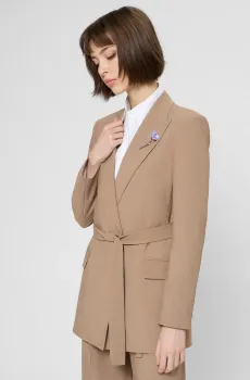 Женский бежевый жакет Бежевый 36 HUGO 50554029;975