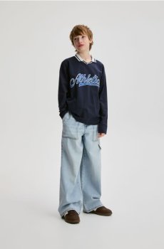 Reserved - Джинси baggy - синій - 381HN-50J