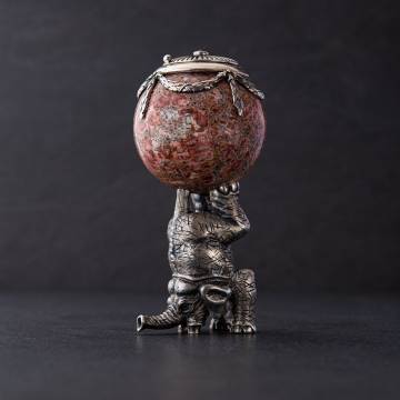 Серебряная фигура ручной работы "Слон" 23139 Серебряная фигура ручной работы "Слон" 23139