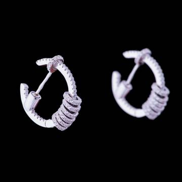 Серебряные серьги (фианиты) 121876 Серебряные серьги (фианиты) 121876