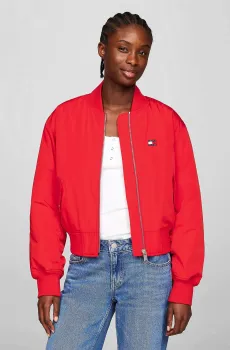 Женский красный бомбер TJW ENTRY BADGE BOMBER EXT Красный S Tommy Jeans DW0DW19706