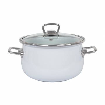 Кастрюля Idea Home White с крышкой, 24 см, 6.5 л (6832894) Кастрюля Idea Home White с крышкой, 24 см, 6.5 л (6832894)